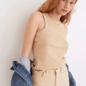 Madewell brightside tank in stripe